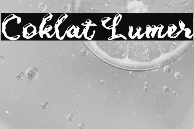 Coklat Lumer Font examples