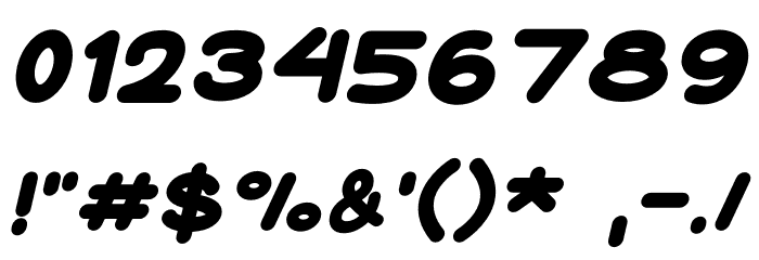 Cokobar Italic Font OTHER CHARS