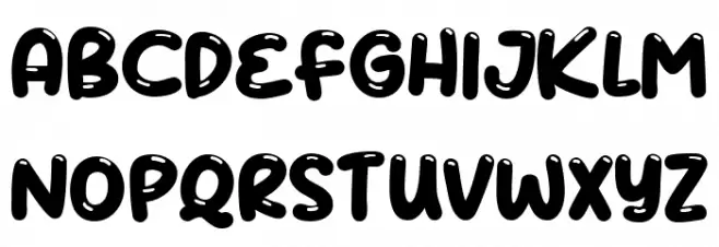 ColaKind Schriftart Groß