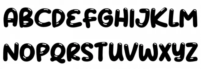 ColaKind Schriftart Groß