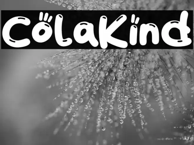 ColaKind Font examples