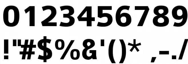 Colaborate-Bold Font OTHER CHARS