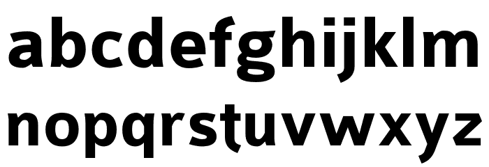Colaborate-Bold Font LOWERCASE