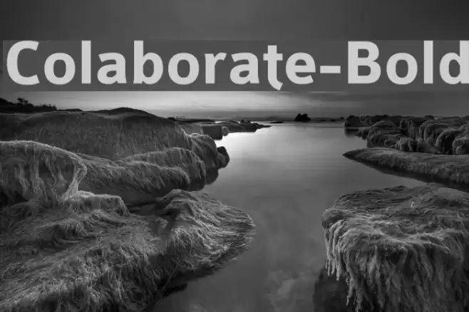 Colaborate-Bold Font examples