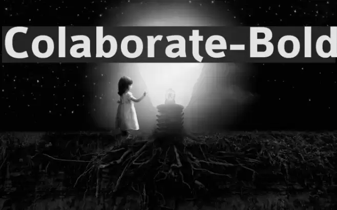Colaborate-Bold Font examples