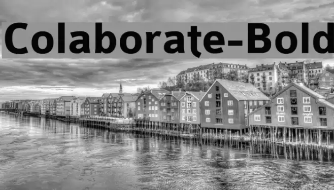 Colaborate-Bold Font examples