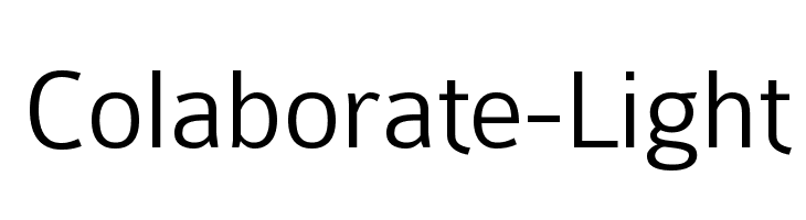 Colaborate-Light Font