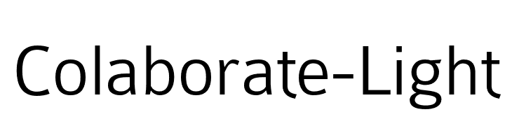 Colaborate-Light  免费字体下载