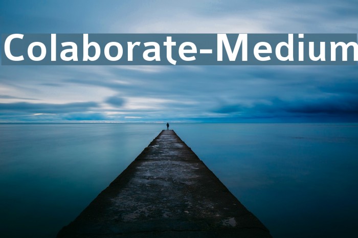 Colaborate-Medium Font examples