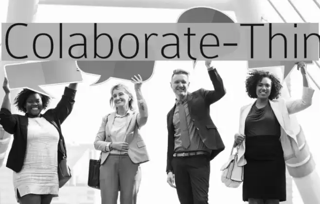 Colaborate-Thin Font examples