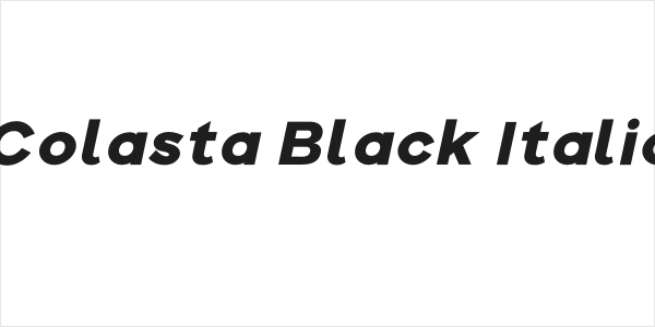 Colasta Black Italic Logo