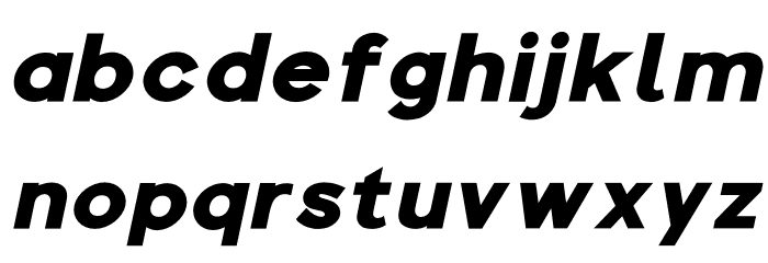 Colasta Black Italic Font LOWERCASE