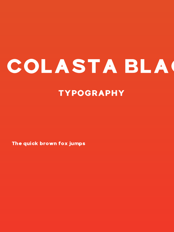 Colasta Black Poster