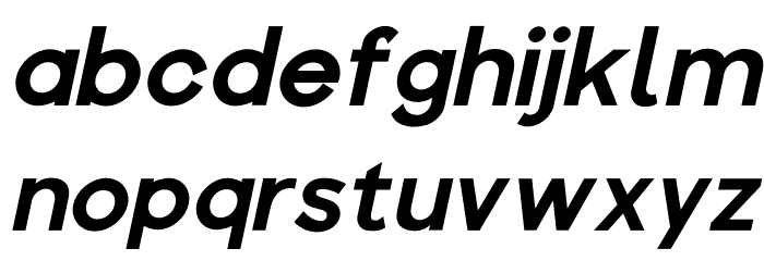 Colasta Bold Italic Font LOWERCASE