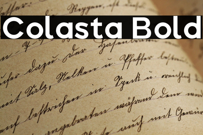 Colasta Bold Example 2