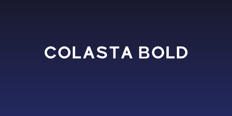 Colasta Bold Social Header