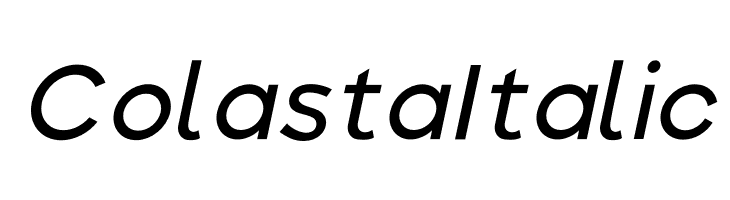 Colasta Italic  フリーフォントのダウンロード