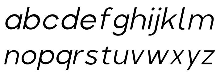 Colasta Light Italic Font LOWERCASE