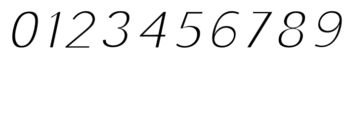 Colasta Thin Italic Font OTHER CHARS