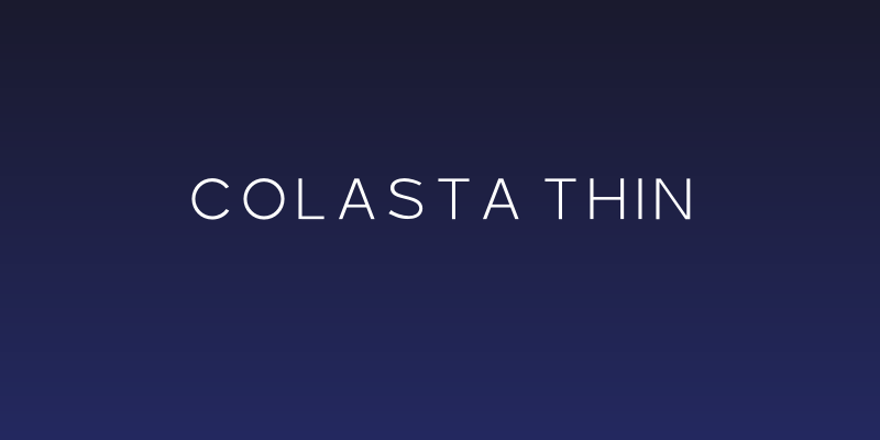 Colasta Thin Social Header