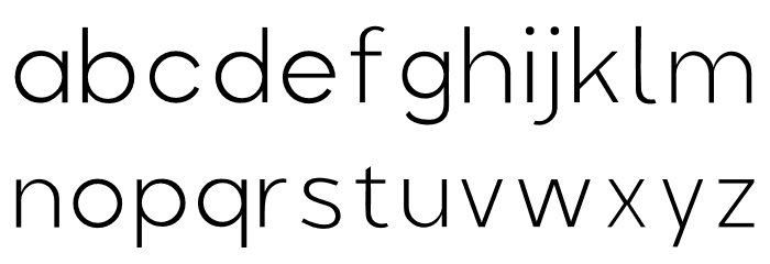 Colasta Thin Font LOWERCASE
