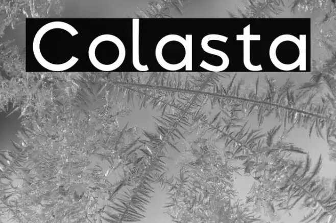 Colasta Font examples