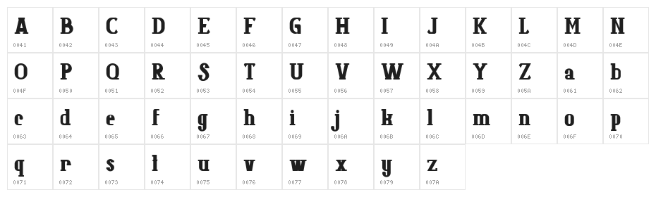 Colbad FREE Character Map