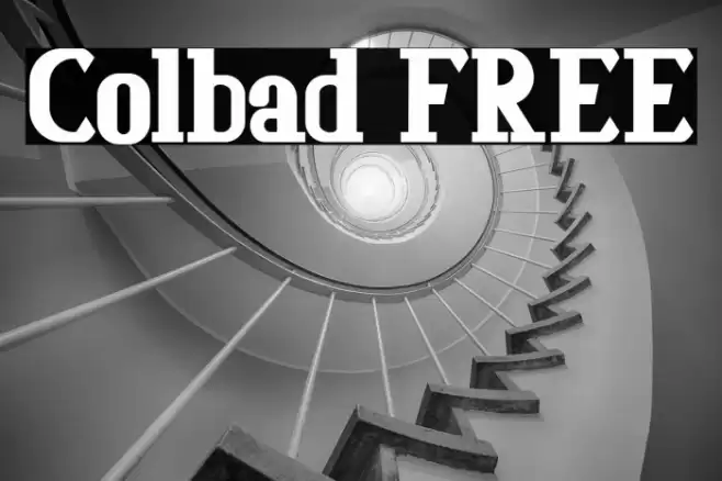 Colbad FREE Font examples