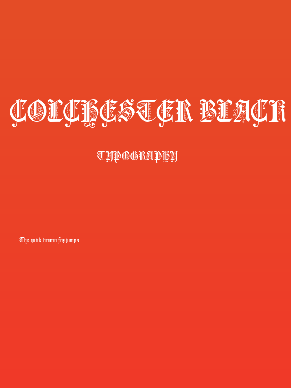 Colchester Black Poster