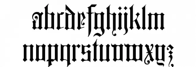 Colchester Black 字体 小写