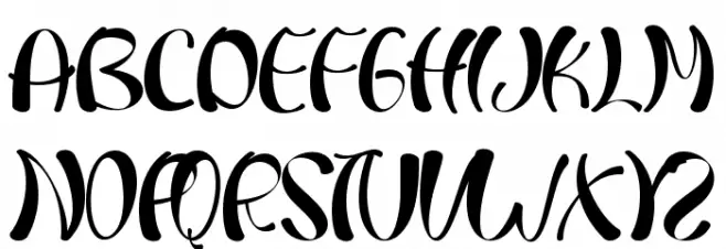 Cold Christmas Font Litere mari