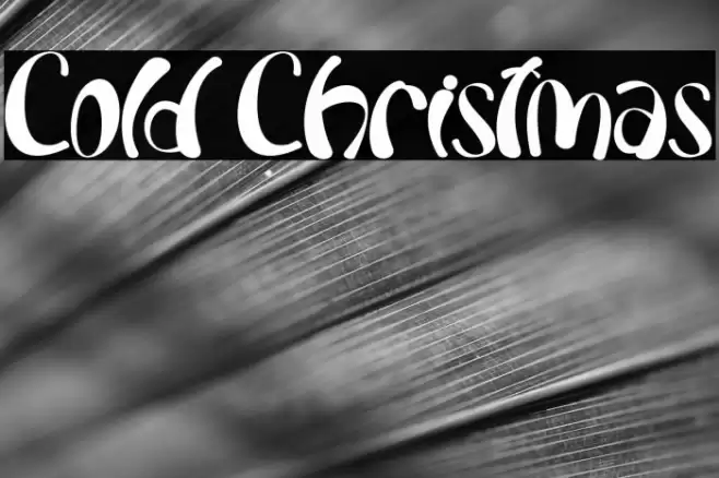 Cold Christmas Font examples