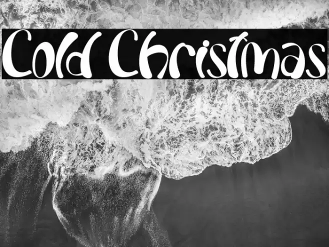 Cold Christmas Font examples