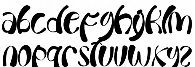 Cold Christmas Font Litere mici