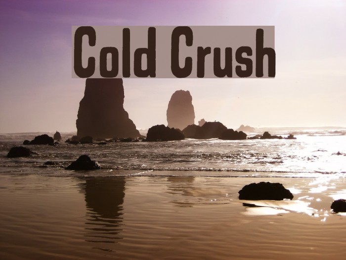 Cold Crush Font examples