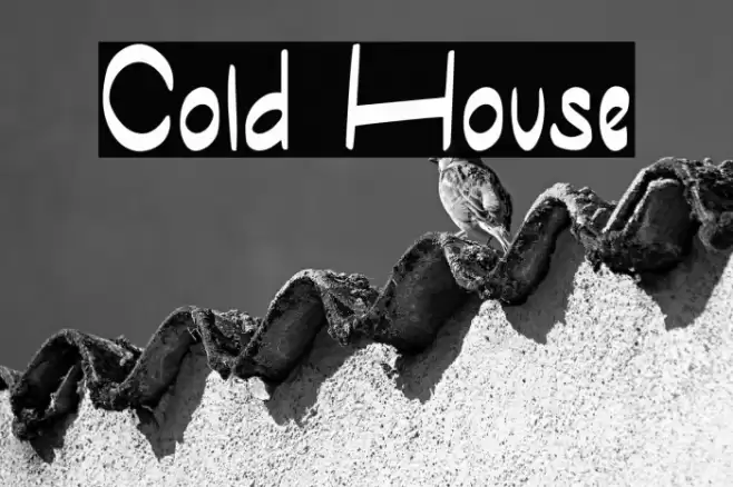 Cold House Font examples