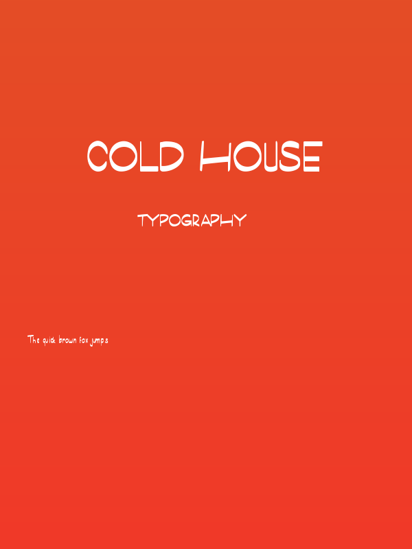Cold House Poster