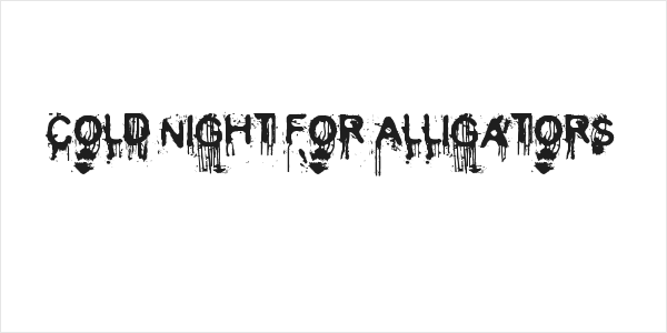 Cold Night for Alligators Logo