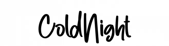 Cold Night  Fuentes Gratis Descargar