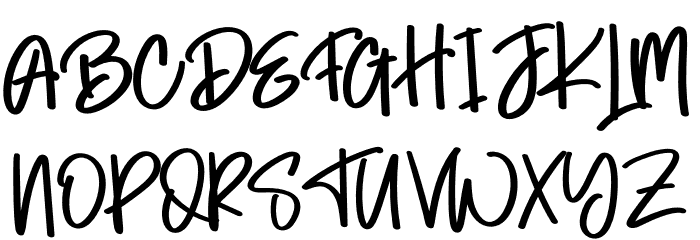 Cold Night Font UPPERCASE