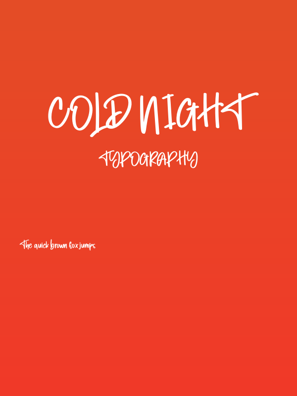 Cold Night Poster