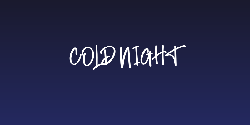 Cold Night Social Header
