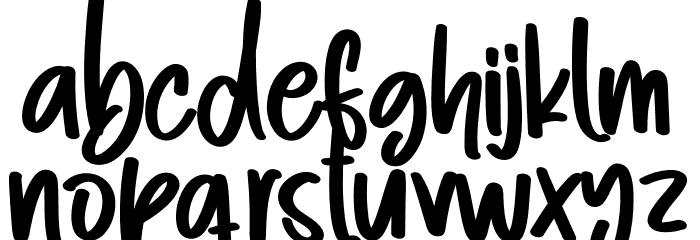 Cold Night Font LOWERCASE