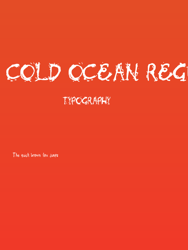 Cold Ocean Regular Poster