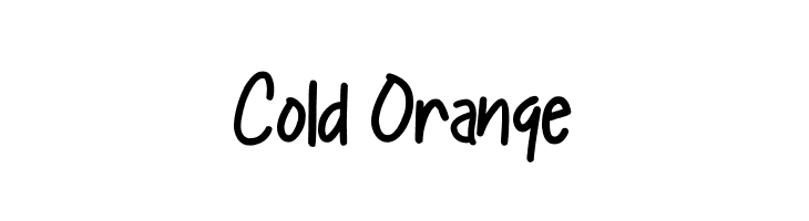 Cold Orange  font caratteri gratis
