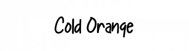 Cold Orange  नि: शुल्क फ़ॉन्ट्स डाउनलोड