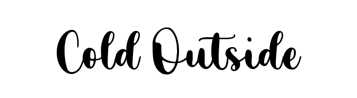Cold Outside  Frei Schriftart Herunterladen