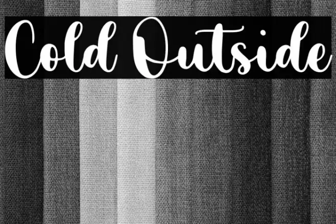 Cold Outside Font examples
