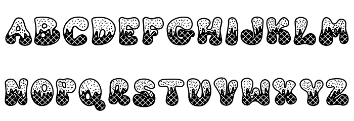 Cold Snowflake One Font UPPERCASE