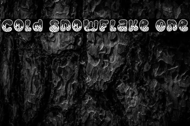 Cold Snowflake One Font examples